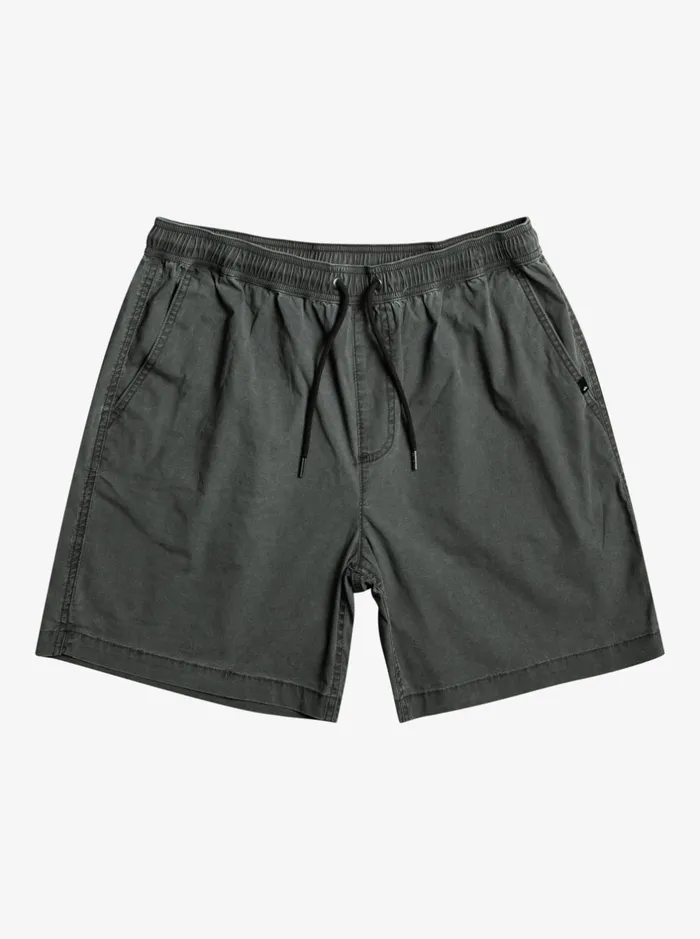Shorts and Amphibians Men Quiksilver Taxer Elastic Waist Shorts Black