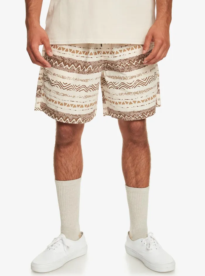 Shorts and Amphibians Men Quiksilver Taxer Print Elastic Waist Shorts Birch Playa Mesa Shorts and Amphibians Men Quiksilver Taxer Print Elastic Waist Shorts Birch Playa Mesa