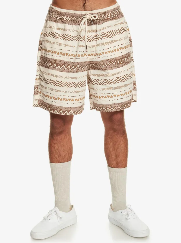 Shorts and Amphibians Men Quiksilver Taxer Print Elastic Waist Shorts Birch Playa Mesa Shorts and Amphibians Men Quiksilver Taxer Print Elastic Waist Shorts Birch Playa Mesa