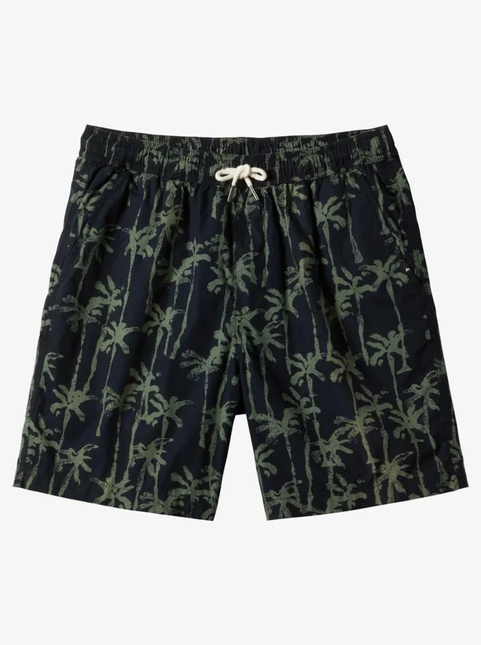 Shorts and Amphibians Men Quiksilver Taxer Print Elastic Waist Shorts Laurel Wreath Painted Palms Shorts and Amphibians Men Quiksilver Taxer Print Elastic Waist Shorts Laurel Wreath Painted Palms