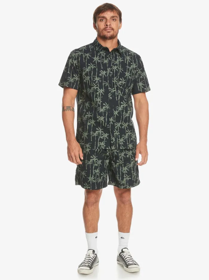 Shorts and Amphibians Men Quiksilver Taxer Print Elastic Waist Shorts Laurel Wreath Painted Palms Shorts and Amphibians Men Quiksilver Taxer Print Elastic Waist Shorts Laurel Wreath Painted Palms