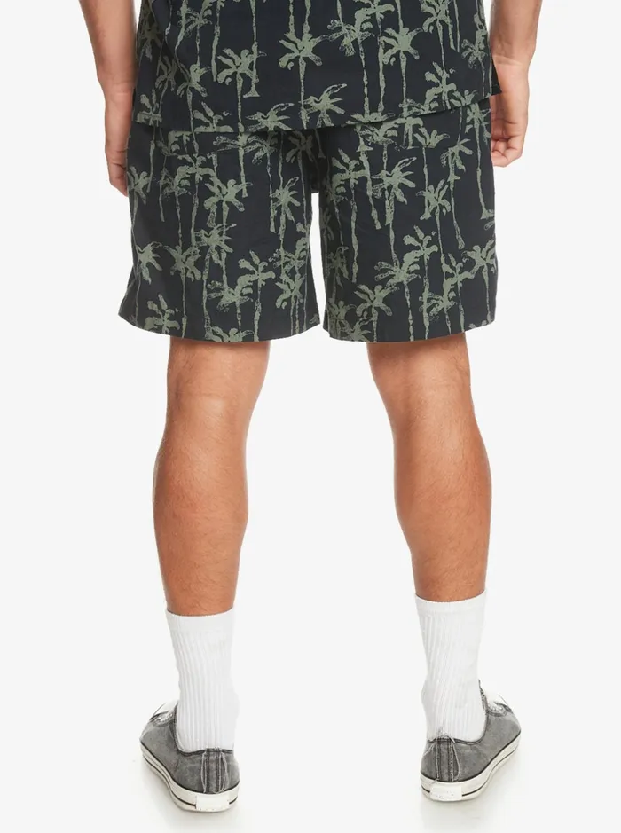 Shorts and Amphibians Men Quiksilver Taxer Print Elastic Waist Shorts Laurel Wreath Painted Palms Shorts and Amphibians Men Quiksilver Taxer Print Elastic Waist Shorts Laurel Wreath Painted Palms