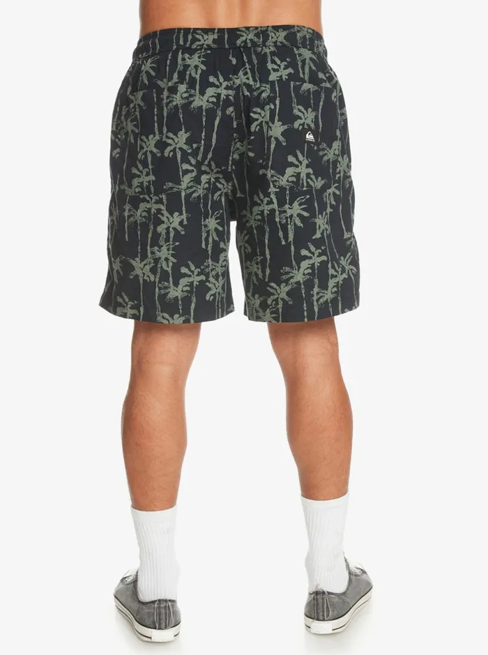 Shorts and Amphibians Men Quiksilver Taxer Print Elastic Waist Shorts Laurel Wreath Painted Palms Shorts and Amphibians Men Quiksilver Taxer Print Elastic Waist Shorts Laurel Wreath Painted Palms