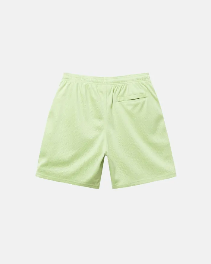 Shorts Men Stussy BIG BASIC MESH SHORT Light Lime Shorts Men Stussy BIG BASIC MESH SHORT Light Lime