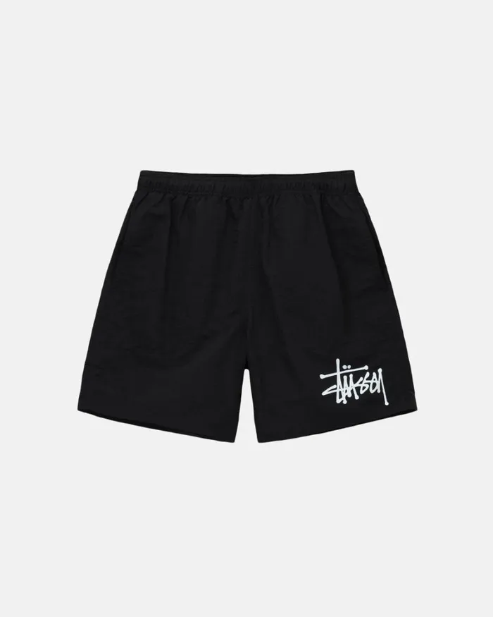 Shorts Men Stussy BIG BASIC WATER SHORT Black