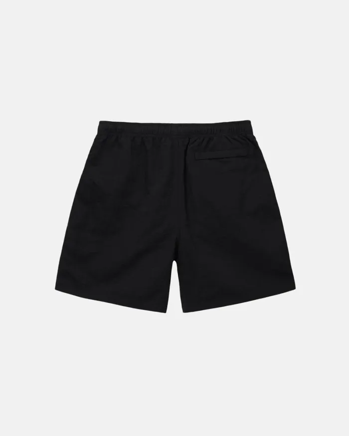 Shorts Men Stussy BIG BASIC WATER SHORT Black Shorts Men Stussy BIG BASIC WATER SHORT Black