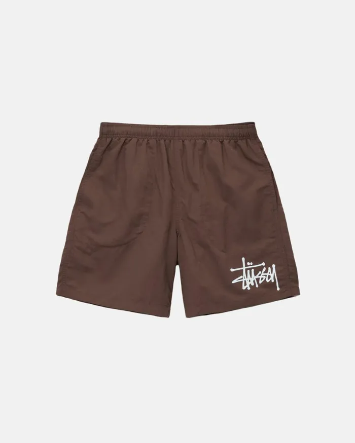 Shorts Men Stussy BIG BASIC WATER SHORT Coffee