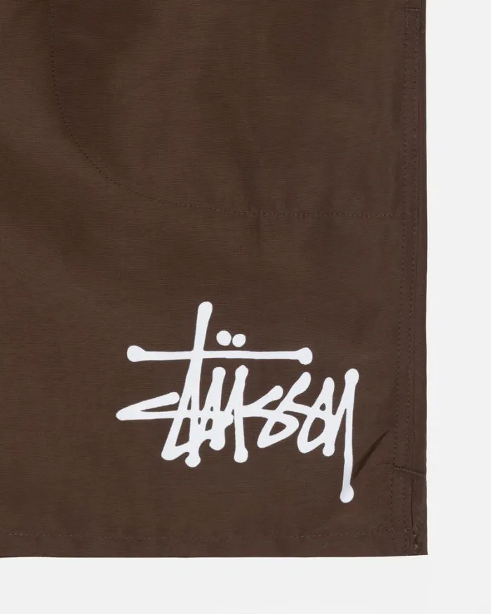 Shorts Men Stussy BIG BASIC WATER SHORT Coffee Shorts Men Stussy BIG BASIC WATER SHORT Coffee