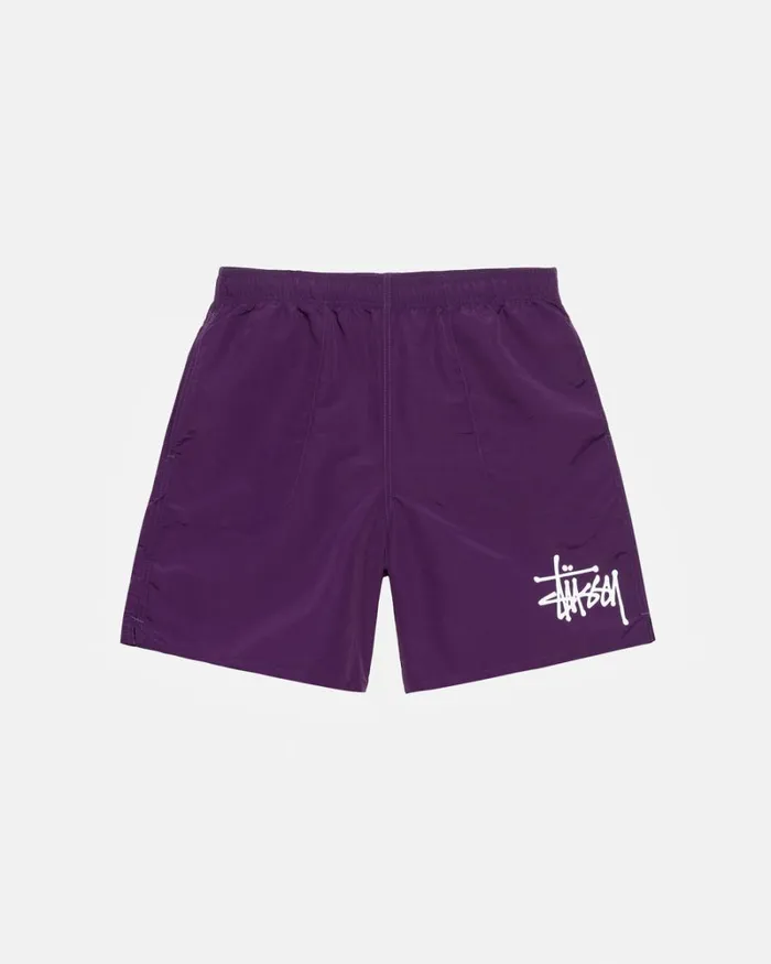 Shorts Men Stussy BIG BASIC WATER SHORT Plum