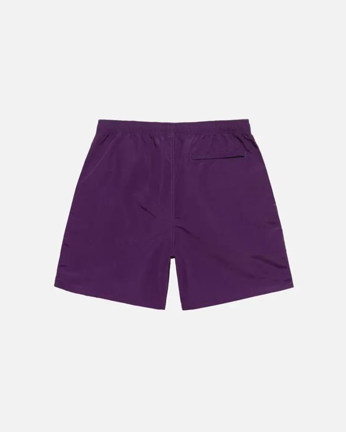 Shorts Men Stussy BIG BASIC WATER SHORT Plum Shorts Men Stussy BIG BASIC WATER SHORT Plum
