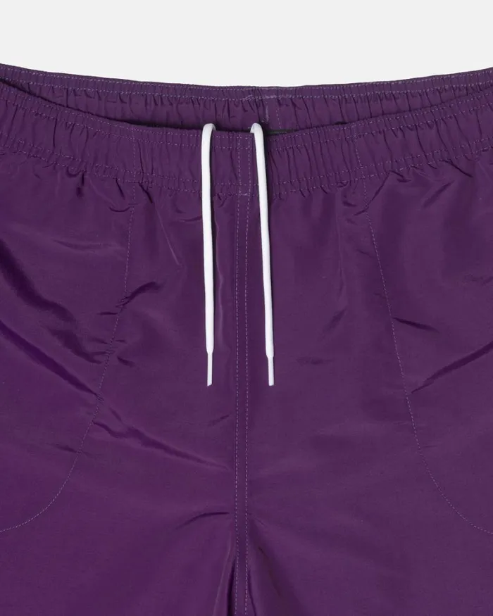 Shorts Men Stussy BIG BASIC WATER SHORT Plum Shorts Men Stussy BIG BASIC WATER SHORT Plum
