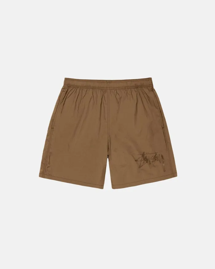 Shorts Men Stussy BIG STOCK NYLON SHORT Gold