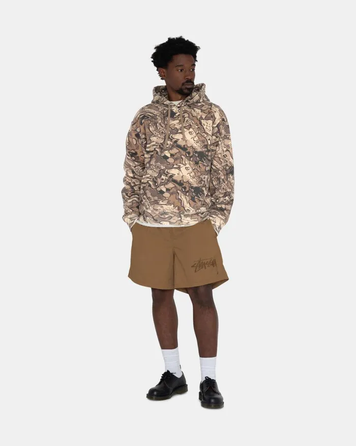 Shorts Men Stussy BIG STOCK NYLON SHORT Gold Shorts Men Stussy BIG STOCK NYLON SHORT Gold