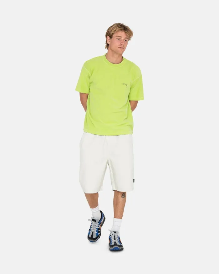 Shorts Men Stussy BRUSHED BEACH SHORT Bone Shorts Men Stussy BRUSHED BEACH SHORT Bone