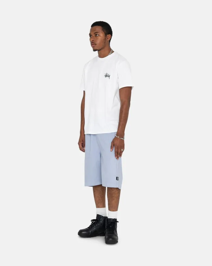 Shorts Men Stussy BRUSHED BEACH SHORT Dusty Blue Shorts Men Stussy BRUSHED BEACH SHORT Dusty Blue