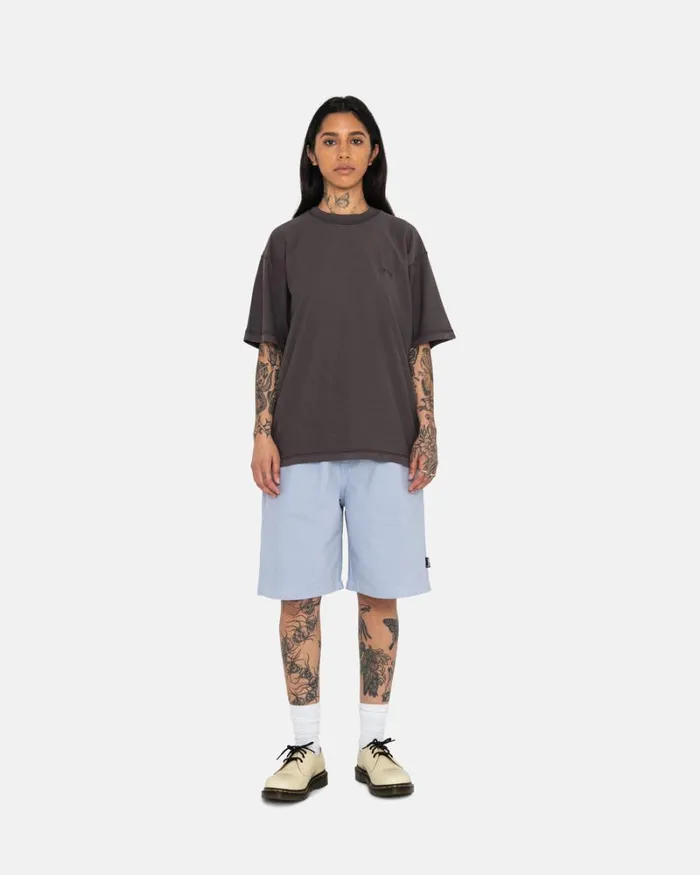 Shorts Men Stussy BRUSHED BEACH SHORT Dusty Blue Shorts Men Stussy BRUSHED BEACH SHORT Dusty Blue