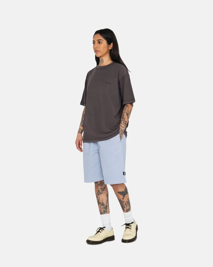 Shorts Men Stussy BRUSHED BEACH SHORT Dusty Blue Shorts Men Stussy BRUSHED BEACH SHORT Dusty Blue