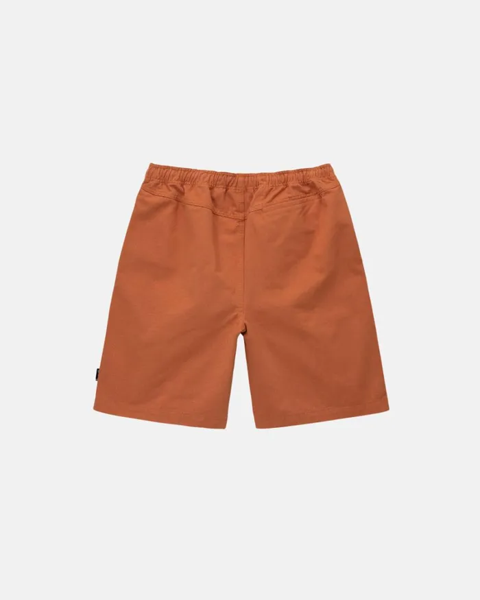 Shorts Men Stussy BRUSHED BEACH SHORT Rust Shorts Men Stussy BRUSHED BEACH SHORT Rust