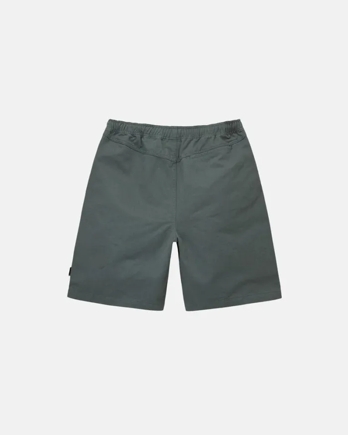 Shorts Men Stussy BRUSHED BEACH SHORT Sage Shorts Men Stussy BRUSHED BEACH SHORT Sage