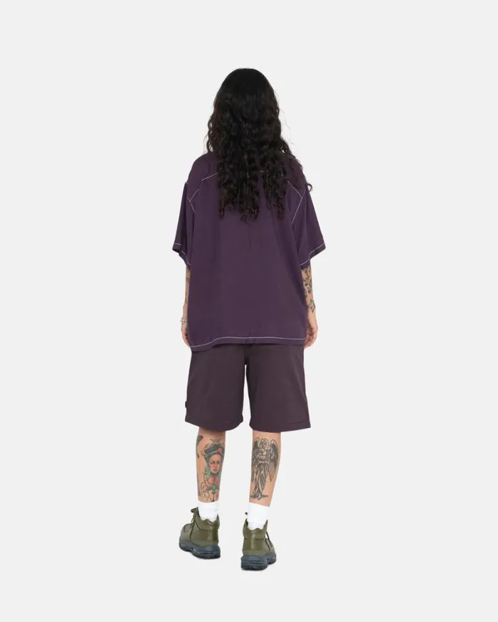 Shorts Men Stussy BRUSHED BEACH SHORT Wine Shorts Men Stussy BRUSHED BEACH SHORT Wine