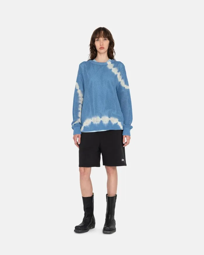 Shorts Men Stussy OVERDYED STOCK LOGO SWEAT SHORT Black Shorts Men Stussy OVERDYED STOCK LOGO SWEAT SHORT Black