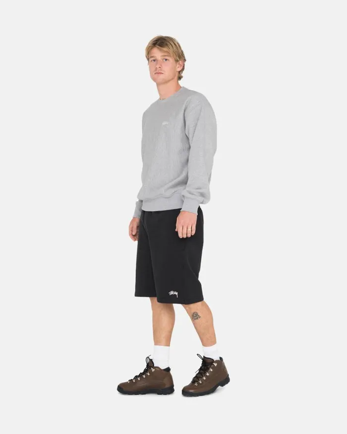Shorts Men Stussy OVERDYED STOCK LOGO SWEAT SHORT Black Shorts Men Stussy OVERDYED STOCK LOGO SWEAT SHORT Black
