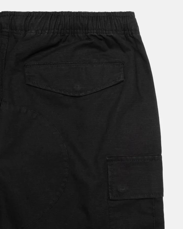 Shorts Men Stussy RIPSTOP CARGO BEACH SHORT Black Shorts Men Stussy RIPSTOP CARGO BEACH SHORT Black
