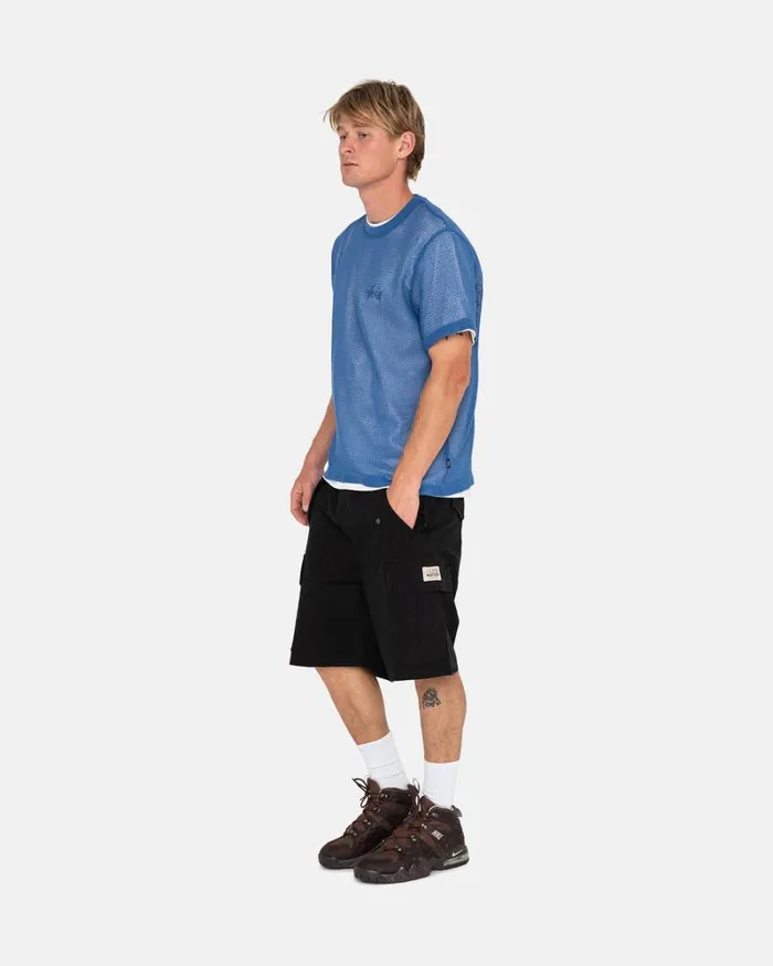 Shorts Men Stussy RIPSTOP CARGO BEACH SHORT Black Shorts Men Stussy RIPSTOP CARGO BEACH SHORT Black