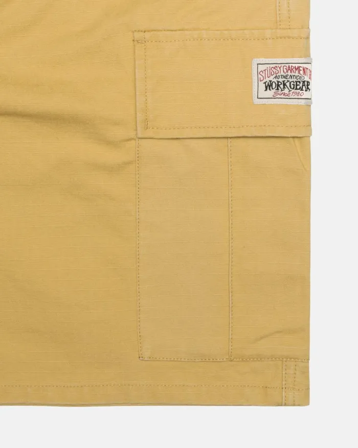Shorts Men Stussy RIPSTOP CARGO BEACH SHORT Sulphur Shorts Men Stussy RIPSTOP CARGO BEACH SHORT Sulphur