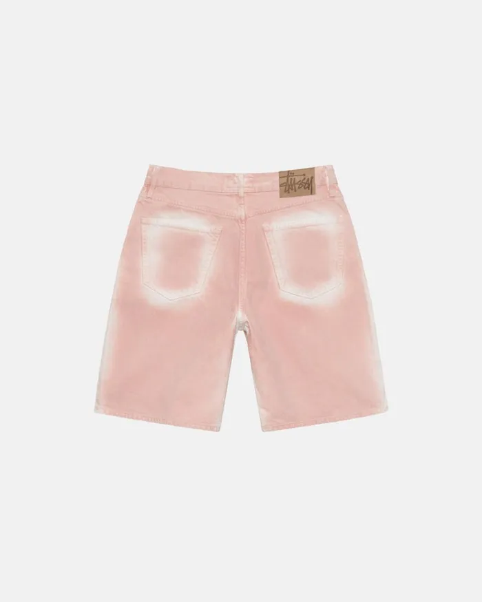 Shorts Men Stussy SPRAY DYE BIG OL039 SHORTS Faded Pink Shorts Men Stussy SPRAY DYE BIG OL039 SHORTS Faded Pink