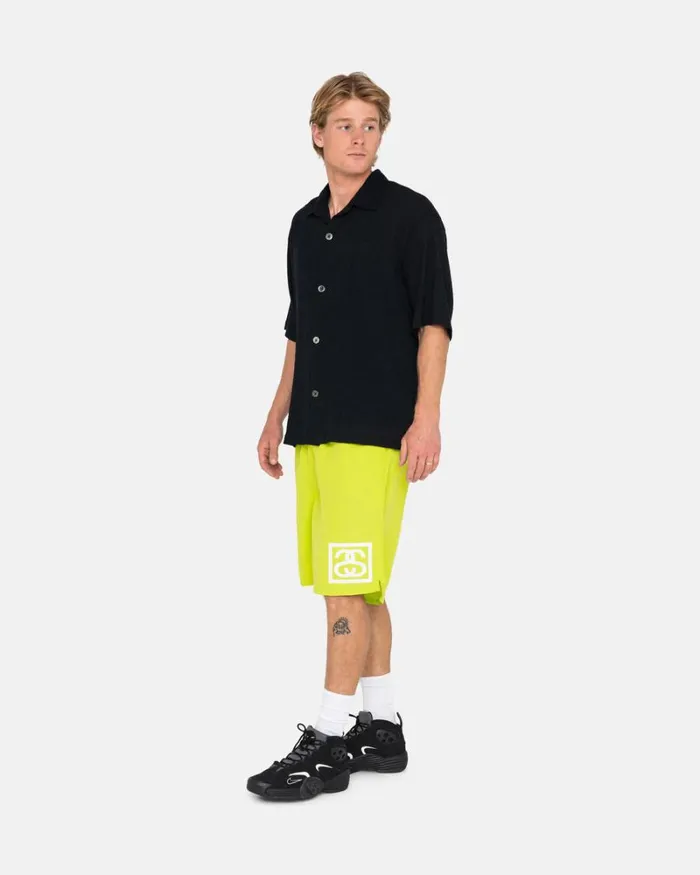 Shorts Men Stussy SSLINK WATER SHORT Lime Shorts Men Stussy SSLINK WATER SHORT Lime