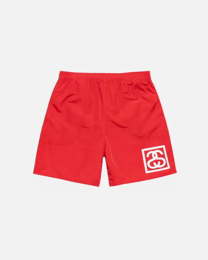 Shorts Men Stussy SSLINK WATER SHORT Red