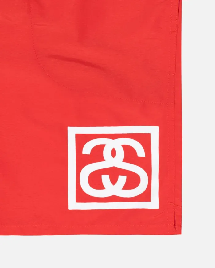 Shorts Men Stussy SSLINK WATER SHORT Red Shorts Men Stussy SSLINK WATER SHORT Red