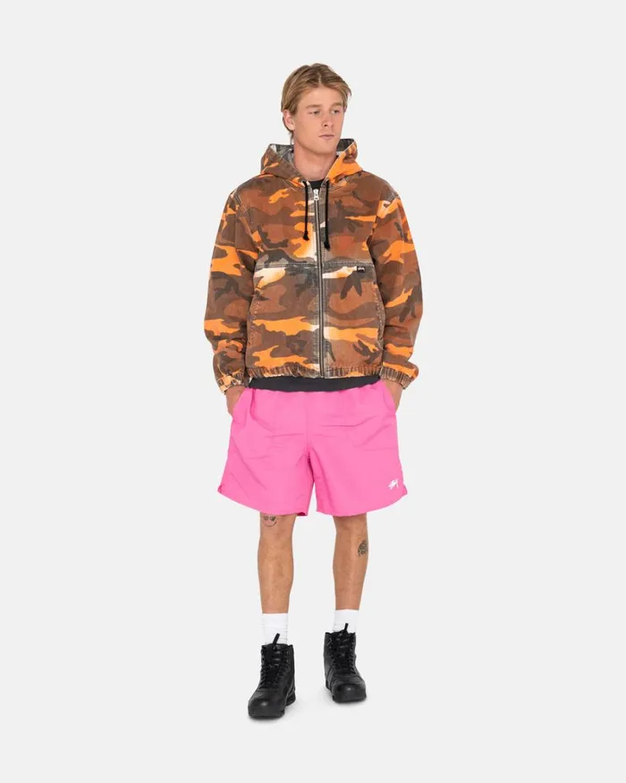 Shorts Men Stussy STOCK WATER SHORT Gum Pink Shorts Men Stussy STOCK WATER SHORT Gum Pink