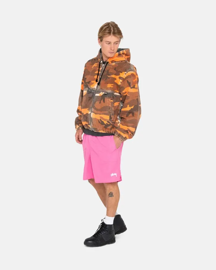 Shorts Men Stussy STOCK WATER SHORT Gum Pink Shorts Men Stussy STOCK WATER SHORT Gum Pink
