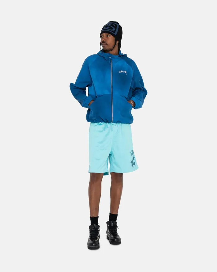 Shorts Men Stussy SURFMAN MESH SHORT Aqua Shorts Men Stussy SURFMAN MESH SHORT Aqua