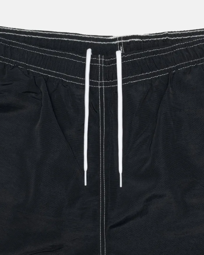 Shorts Men Stussy SURFMAN PATCH WATER SHORT Black Shorts Men Stussy SURFMAN PATCH WATER SHORT Black