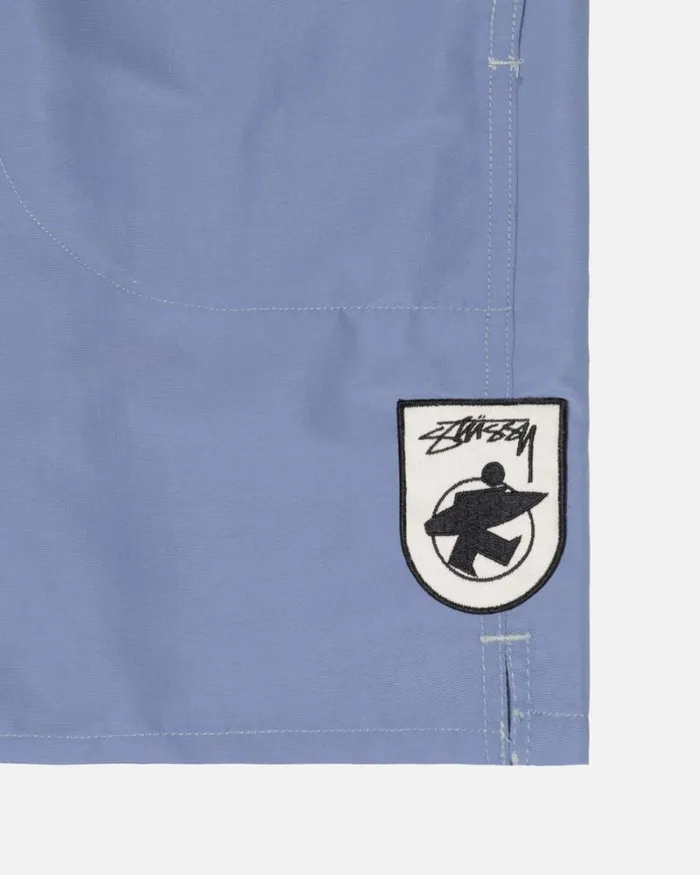 Shorts Men Stussy SURFMAN PATCH WATER SHORT Blue Shorts Men Stussy SURFMAN PATCH WATER SHORT Blue