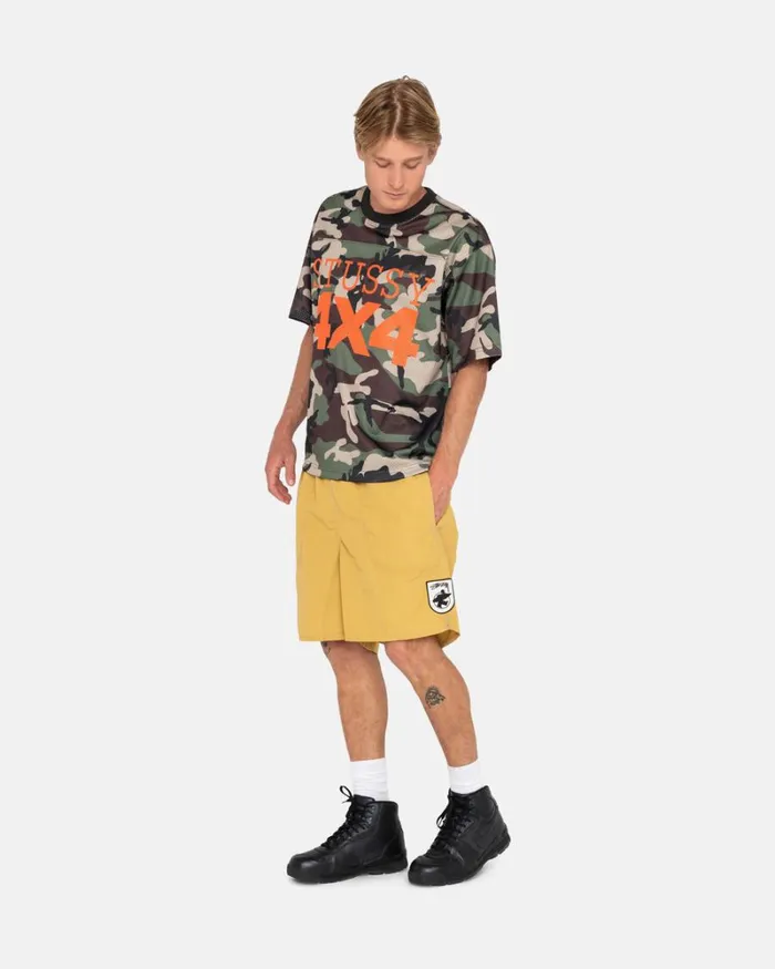Shorts Men Stussy SURFMAN PATCH WATER SHORT Sulphur Shorts Men Stussy SURFMAN PATCH WATER SHORT Sulphur