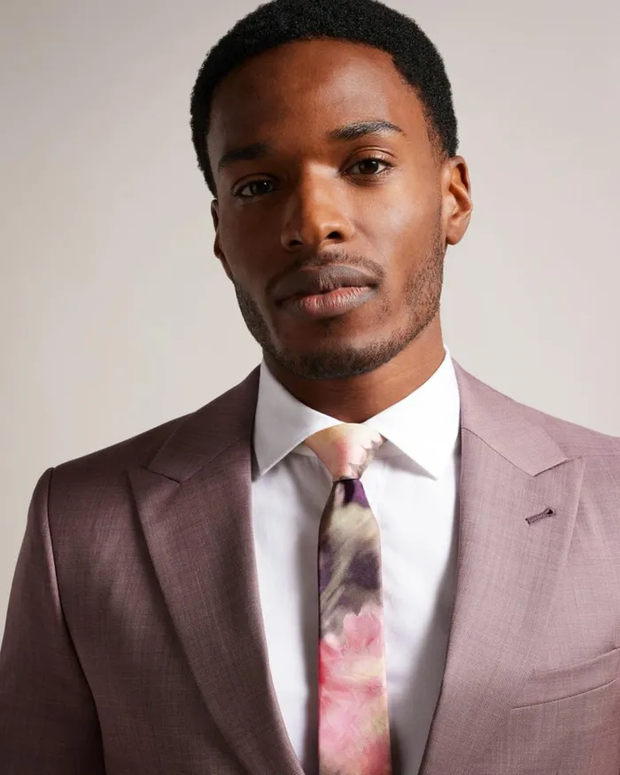 Silk Blurred Floral Print Tie Pink Men Ted Baker Ties and Bow Ties Silk Blurred Floral Print Tie Pink Men Ted Baker Ties and Bow Ties