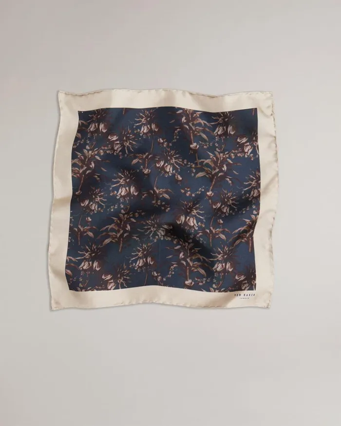Silk Floral Pocket Square Navy Men Ted Baker Ties and Bow Ties Silk Floral Pocket Square Navy Men Ted Baker Ties and Bow Ties