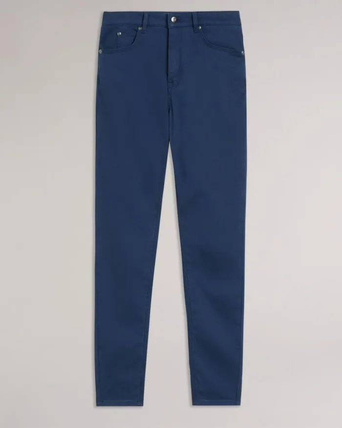 Skinny Fit Sateen Jeans Dark Blue Women Ted Baker Clothing