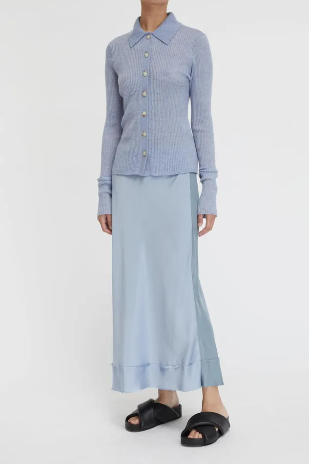 Skirts Women Lee Mathews Stella Silk Satin Skirt