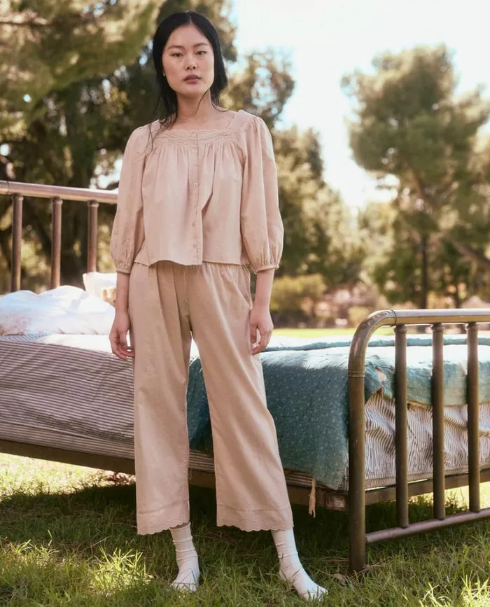 Sleep Bottoms Women039s The Great The Eyelet Easy Sleep Pant Soft Rosette