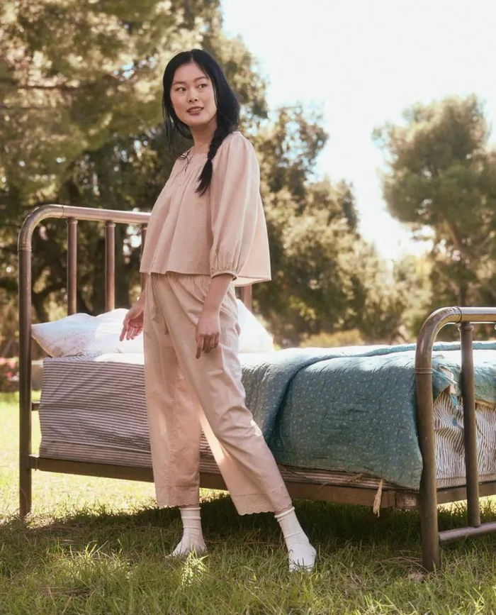 Sleep Bottoms Women039s The Great The Eyelet Easy Sleep Pant Soft Rosette