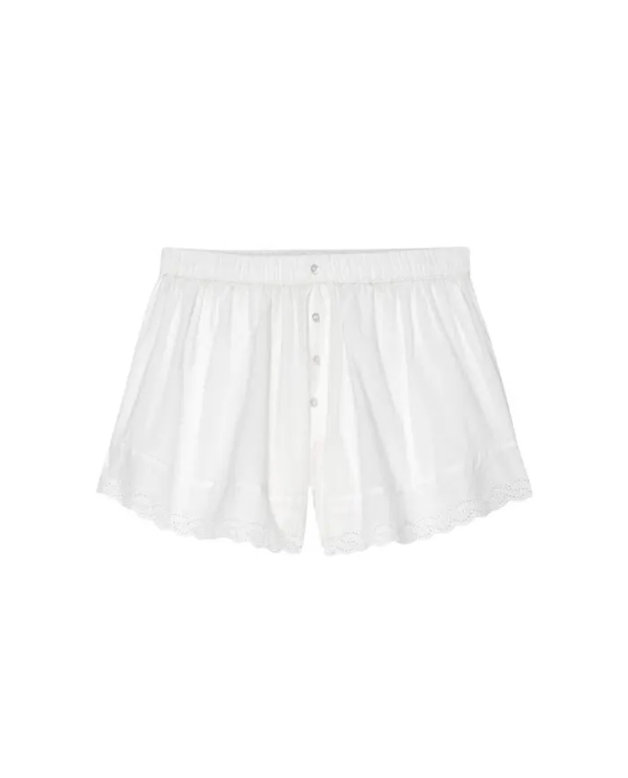 Sleep Bottoms Women039s The Great The Eyelet Tap Short True White