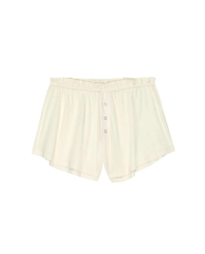 Sleep Bottoms Women039s The Great The Tap Short Washed White