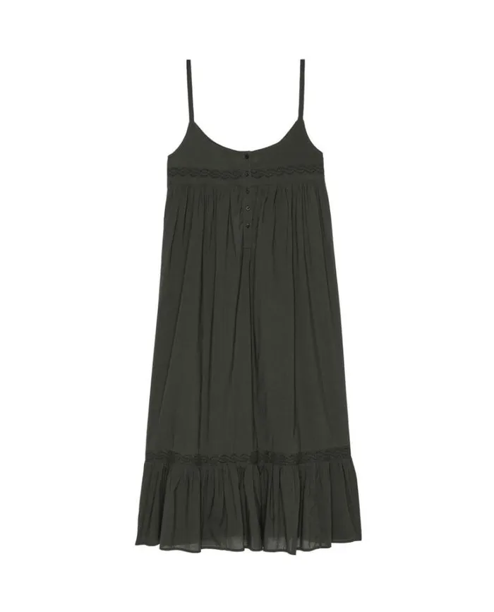 Sleep Dresses Women039s The Great The Eyelet Ruffle Tank Night Dress Black