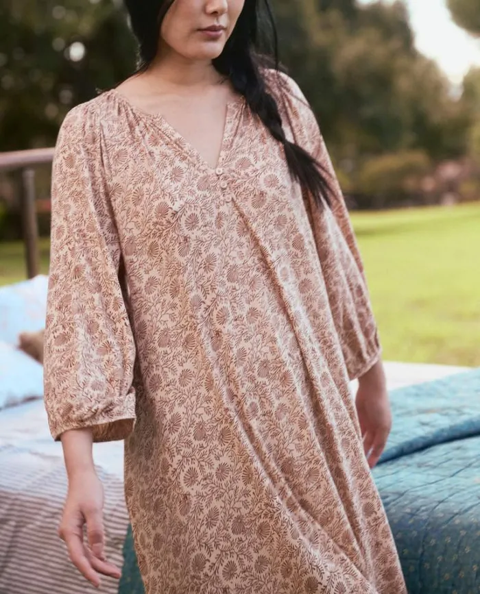 Sleep Dresses Women039s The Great The Romantic Sleep Dress Pink Clay Feather Grass