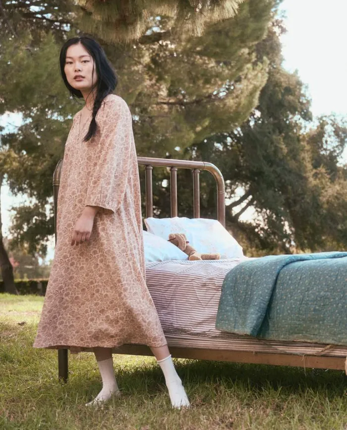 Sleep Dresses Women039s The Great The Romantic Sleep Dress Pink Clay Feather Grass